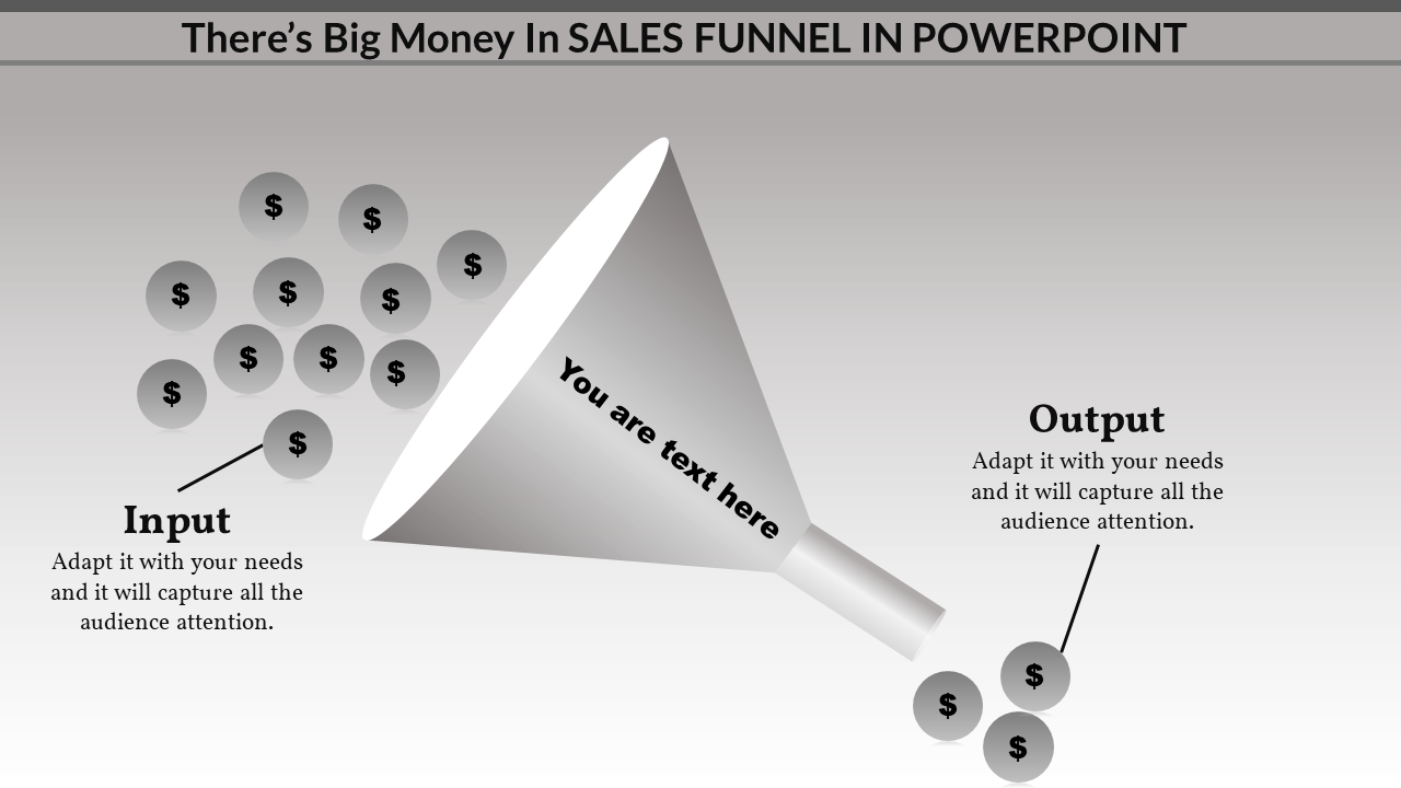 Visual Sales Funnel PowerPoint Template Designs